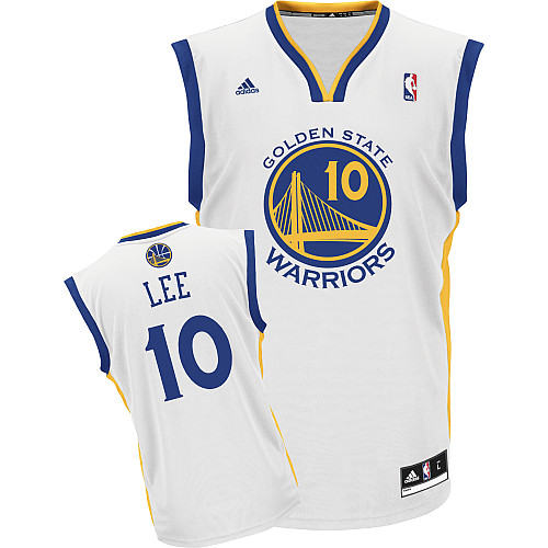  NBA Golden State Warriors 10 David Lee New Revolution 30 Swingman Home White Jersey